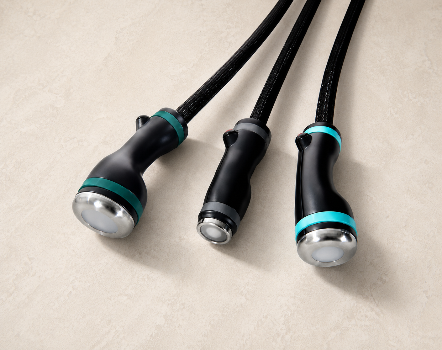 Three ONDA Pro treatment handpieces